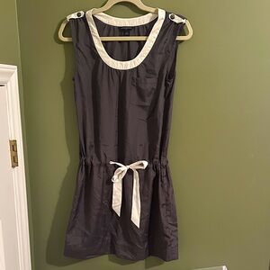 Banana Republic Black and Cream Mini Dress